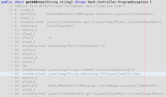 Compiled Java ByteCode for VMProgram.getAddress()